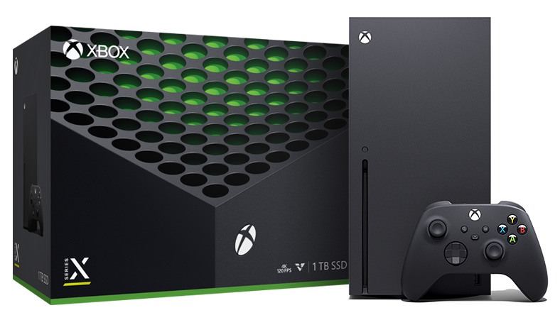 Xbox SeriesXコンソールおよびボックス。