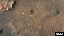 この注釈付きの画像は、NASAの革新的な火星ヘリコプターがジェゼロクレーターデルタ川システムへの旅をすることができる複数の飛行と2つの異なる経路を示しています。  （画像ソース：NASA / JPL-Caltech/アリゾナ大学/USGS）