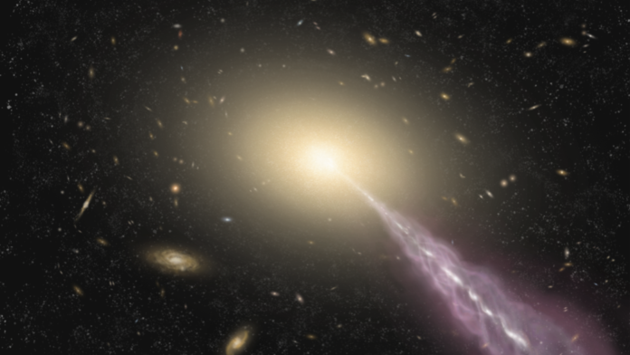 宇宙で最も明るいクエーサー星の周りに奇妙な電波構造が発見されました