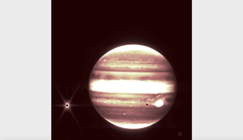 新しいジェイムズウェッブの画像は、木星の環、衛星などを示しています