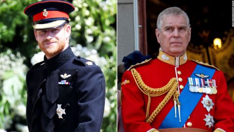 ハリー王子は 2018 年の結婚式で制服を着用し、アンドリュー王子は 2018 年のトゥルーピング オブ カラーで軍服を着用していました。