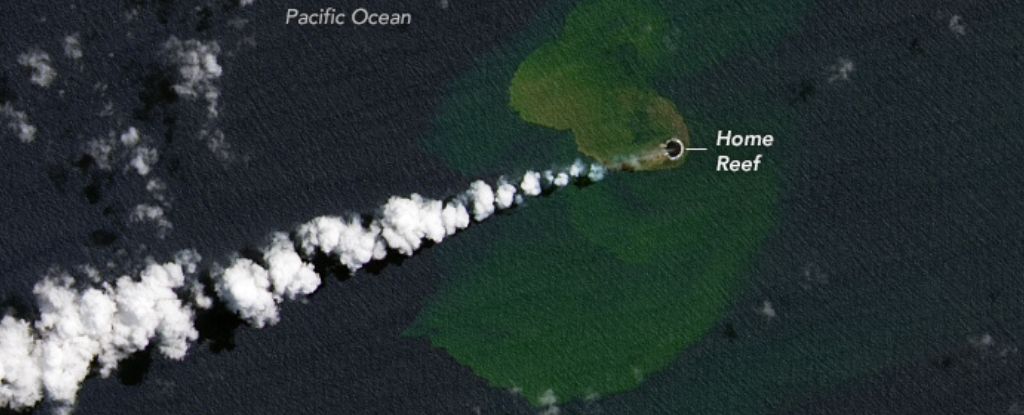 海底火山噴火の後、太平洋に新しい島が出現しました：ScienceAlert