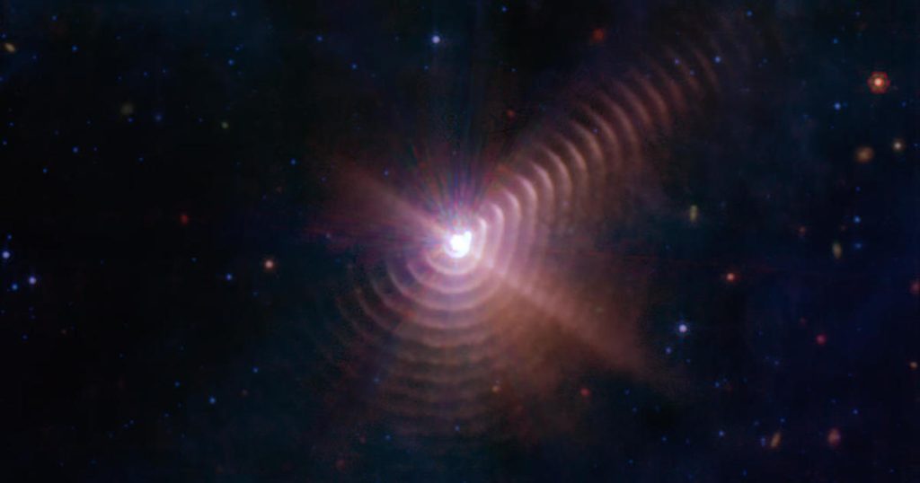 ジェームズ・ウェッブ宇宙望遠鏡が撮影した画像に、いくつかの星が「指紋」を作成します